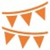 Wimpel orange